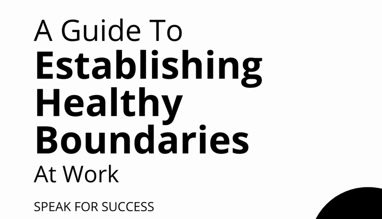 Work boundaries coaching course